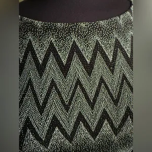 Vintage Y2K Studio Y sparkle chevron tank, size medium thumbnail 3