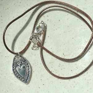 Handmade vintage antique goth style heart necklace 🙏❤️ thumbnail 6
