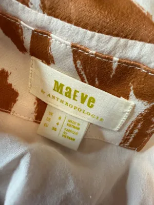 Anthropologie Maeve Printed High Slit Maxi Skirt Size 4 thumbnail 5