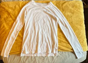 Nike White Long Sleeve thumbnail 1