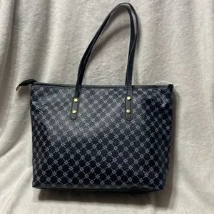 Stylish Black and Gray Tote Bag thumbnail 1