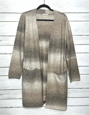 Maurices Neutral Ombre Open Front Cardigan Sweater Size Large thumbnail 1