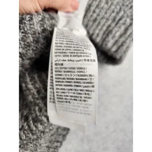 Soft! Abercrombie‎ & Fitch Knitted Wool Blend SWEATER Cable Hoodie Moose XXL thumbnail 6