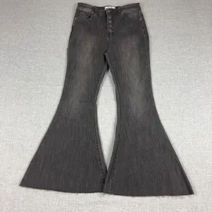 We The Free People Jeans Womens 29 Gray Charcoal Wash Flared Slim Stretch Denim thumbnail 1