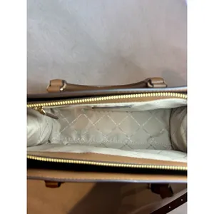 Michael Kors Brown Signature MK Monogram Satchel Purse Bag Crossbody thumbnail 8