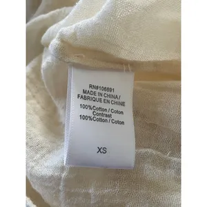 YOUNG FABULOUS & BROKE Boho Bubble Caicos Cream Tube Top Beachwear Cotton XS thumbnail 5