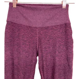 Alo‎ Yoga Goddess Rib Leggings Garnet Space Dye Maroon Women’s Size Small thumbnail 3