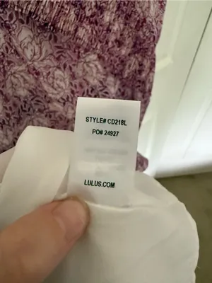 Lulu's These Memories Lavender Floral Print Ruffled Midi Dress Flawed Medium thumbnail 7