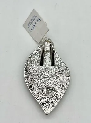 Lia Sophia Abstract Mother of Pearl Silvertone NWT thumbnail 3