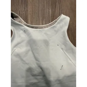 Lululemon Energy‎ High Neck Longline Bra White Size 10 Racerback Sports Bra flaw thumbnail 5