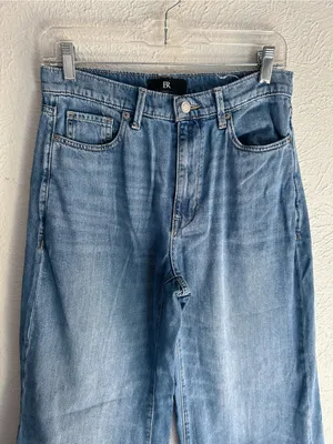 Banana Republic The Puddle Jean High Rise Wide Leg Jeans 28 thumbnail 4
