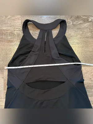 Lululemon Make It Count Black Racerback Athletic Tank Mesh Breathable Workout thumbnail 5