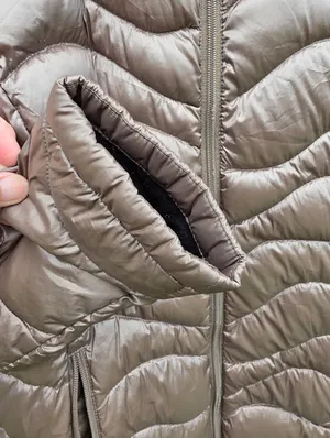 Andrew Marc Packable Lightweight Premium Down Puffer Coat Long Midi XS Bronze thumbnail 4