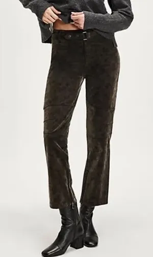 FREE PEOPLE We‎ The Free Titan Vegan Suede Pants Size 28 NWT thumbnail 1