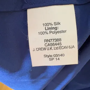 J. Crew Nadia Long Dress Silk‎ Chiffon Dark Cove Blue Wedding Formal Size 6 thumbnail 11