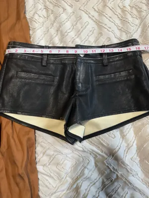 Forever 21 Distressed faux leather shorts M thumbnail 5