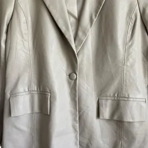 Le‎ Lis Women Minimalist Professional Faux Leather Blazer S Beige Office Neutral thumbnail 5