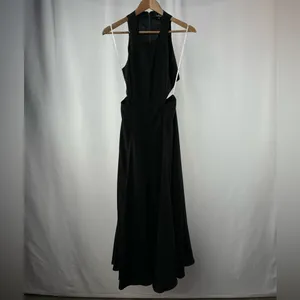 Lulus Open Back Sleevelss Flowing Midi Dress in‎ Black Size Small thumbnail 5