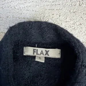 Women's FLAX Size Small Black‎ Button Cardigan Jacket Blazer thumbnail 2
