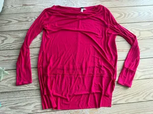 We The Free Pink Long Sleeve Tunic Top Size M thumbnail 1