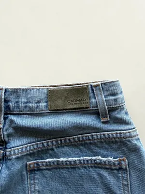 Carmar Los‎ Angeles Size 28 Extreme Distressed Denim Mini Skirt Front Zip thumbnail 5