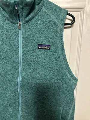 Patagonia Teal Full-Zip Fleece Vest thumbnail 3