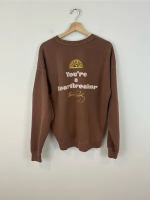 Sun Record Company Elvis Presley Brown Graphic Crewneck Sweater Large Women's thumbnail 4