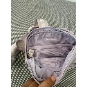 Lululemon Athletica everywhere belt bag in lilac ether/white opal/white. thumbnail 10