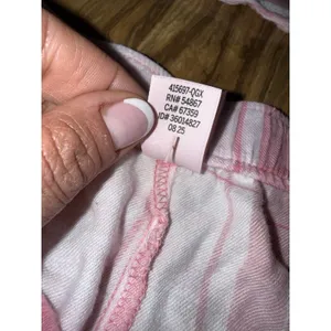 Victoria's Secret Pink Sz‎ XL Plaid Short Sleeve Pajama Set Cotton Pajamas thumbnail 4