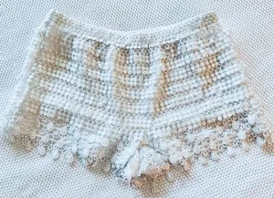 LULU’S Sassy White Lace Shorts 10” thumbnail 1