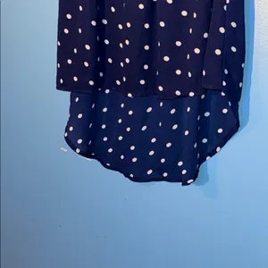Nine Bird MEDIUM Navy Blue Polka Dot Women's Dress thumbnail 2