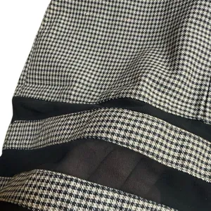 NEW Forever 21 Houndstooth Black Dark Academia Grunge Witchy Goth Mini Dress thumbnail 4