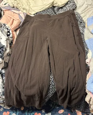Aerie Brown Flowy Pants thumbnail 1