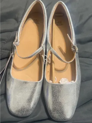 wild fable Silver Mary Jane Ballet Flats thumbnail 1