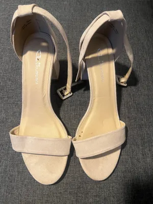 Chinese Laundry Blush Beige Ankle-Strap Block Heels thumbnail 1