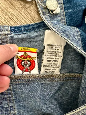Vintage Looney Tunes Tweety Bird Overalls thumbnail 6