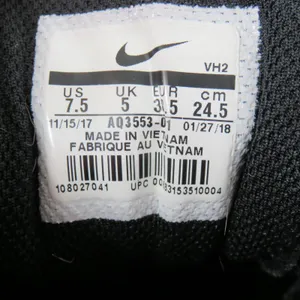Nike Tanjun Black and White Running Sneakers Women's Size 7.5 Style AQ3553-001 thumbnail 8