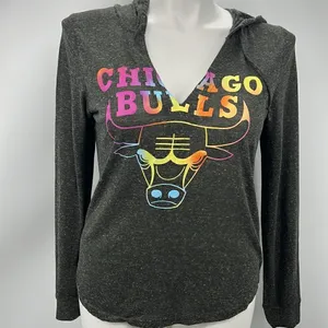 NBA Chicago Bulls lightweight hoodie size large thumbnail 2