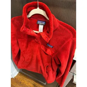 Patagonia Women's‎ Re-Tool Snap-T Fleece Pullover red women's small thumbnail 2