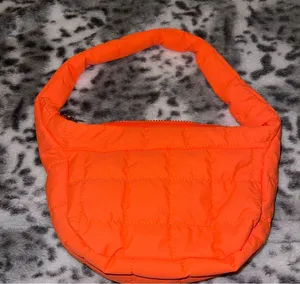 Unbranded Quilted puffer purse Orange thumbnail 1
