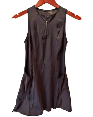 Athleta Black Tennis Dress Mesh Back Sleeveless Sports Golf Fit Flare XS thumbnail 3