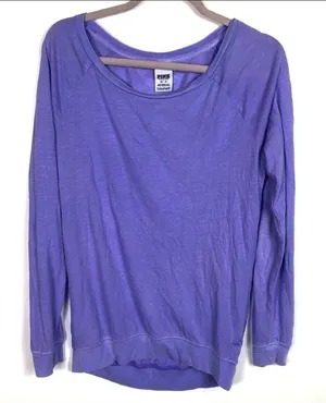 Pink Victoria’s Secret purple‎ long sleeve top thumbnail 1