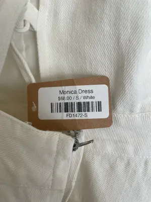 Vestique White Denim Maxi Dress. Size S NWT thumbnail 5