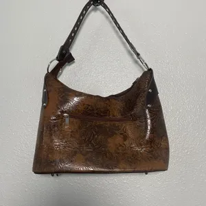 Western Vegan Leather Shoulder Bag Y2K Chunky Studded Country Cowgirl Concho thumbnail 3