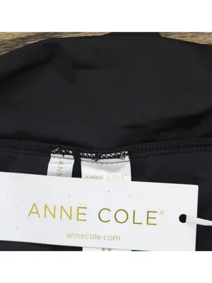 NWT Anne Cole Skirted Bikini Bottom With Built-In Brief MYPB41401 Black 16W thumbnail 5