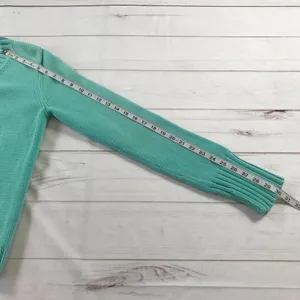Lauren Ralph Lauren Women Light Blue Knitted Pullover V-Neck Sweater Medium thumbnail 7