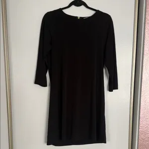 Michael Kors Black Long-Sleeve Shift Dress thumbnail 2