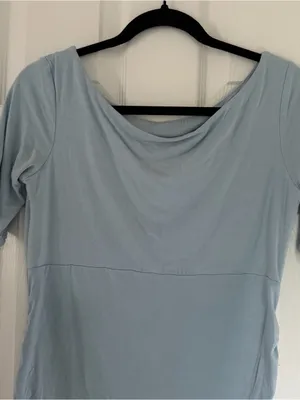 Asos Maternity Pale Blue Dress Size 8 thumbnail 3
