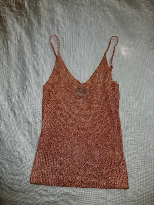White Fox Boutique Love Galore Sequin Knit Top Peach thumbnail 5