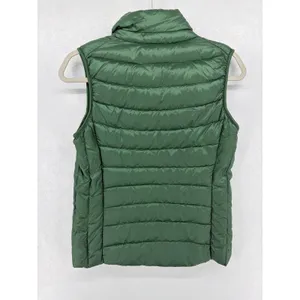 Uniqlo Womens Puffer Vest‎ Ultra Light Down Green Quilted S thumbnail 3